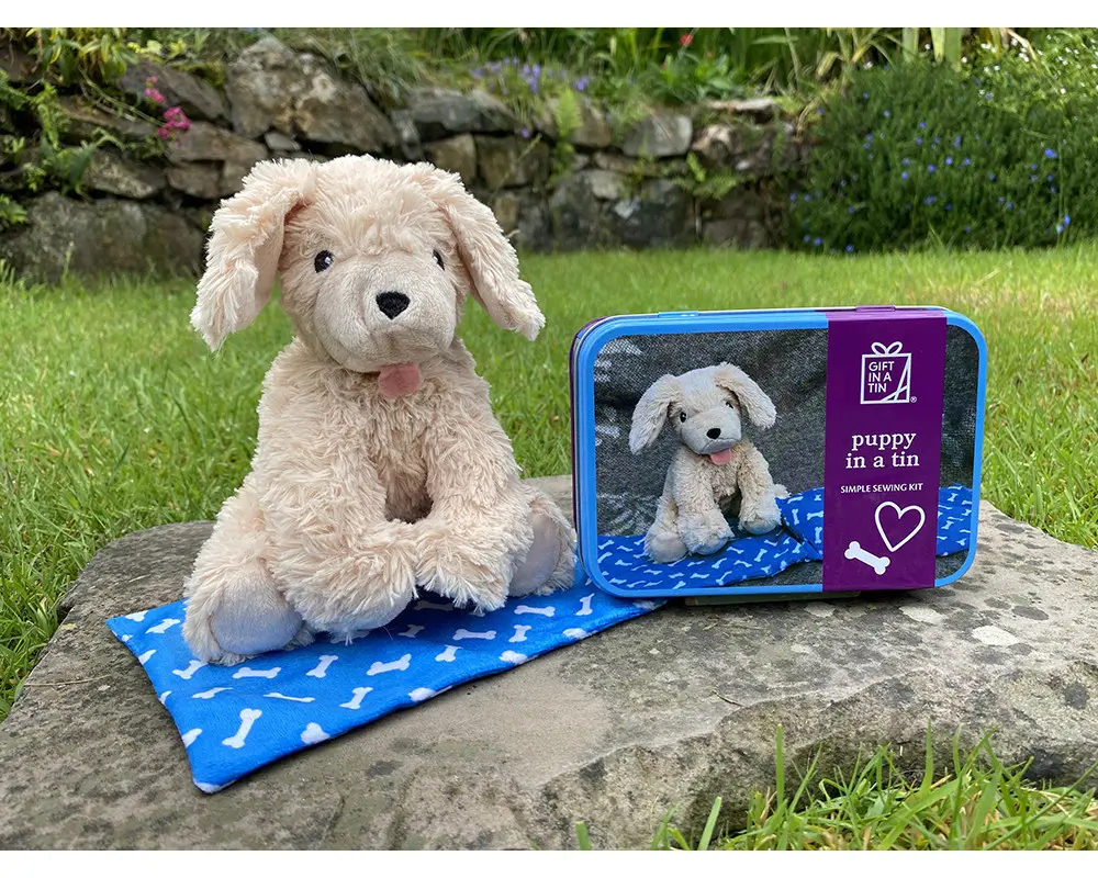 Gift in a tin Hundevalp