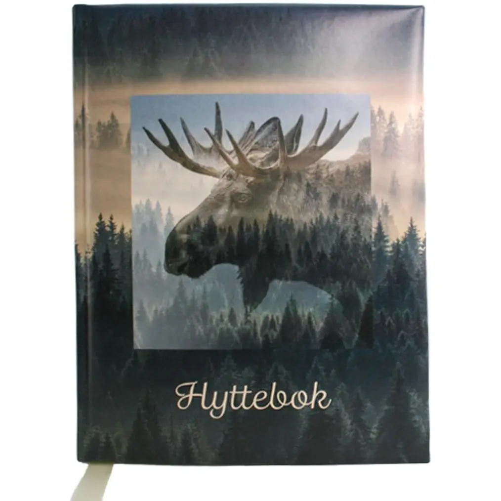 Hyttebok Elg med nye Fjellvettreglene