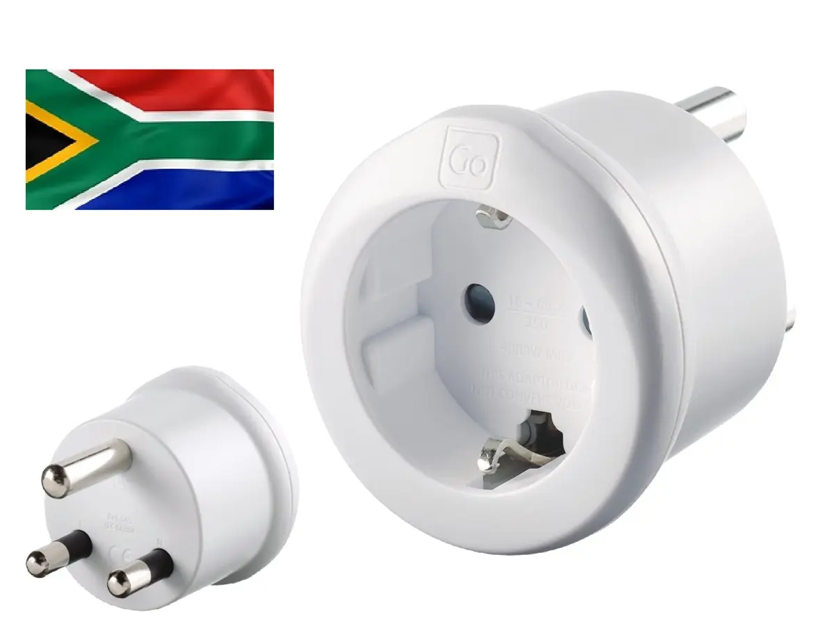Adapter (Type M) til Sør-Afrika fra Go Travel