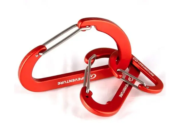 Karabiner små 3pk Lifeventure