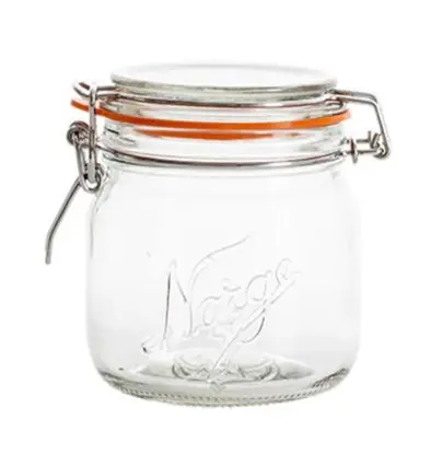 Norgesglasset 0,4L med hengslet lokk