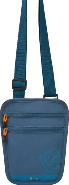 Nakkepose for pass RFID (Passport Pouch), Blueberry fra Go Travel