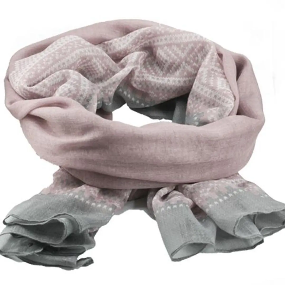 Skjerf Marius® Lys Rosa/Grå