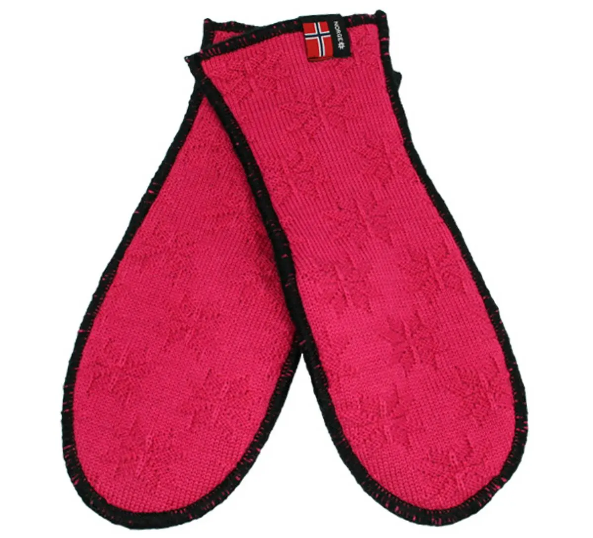 Strikkevotter vrangrosa, rosa