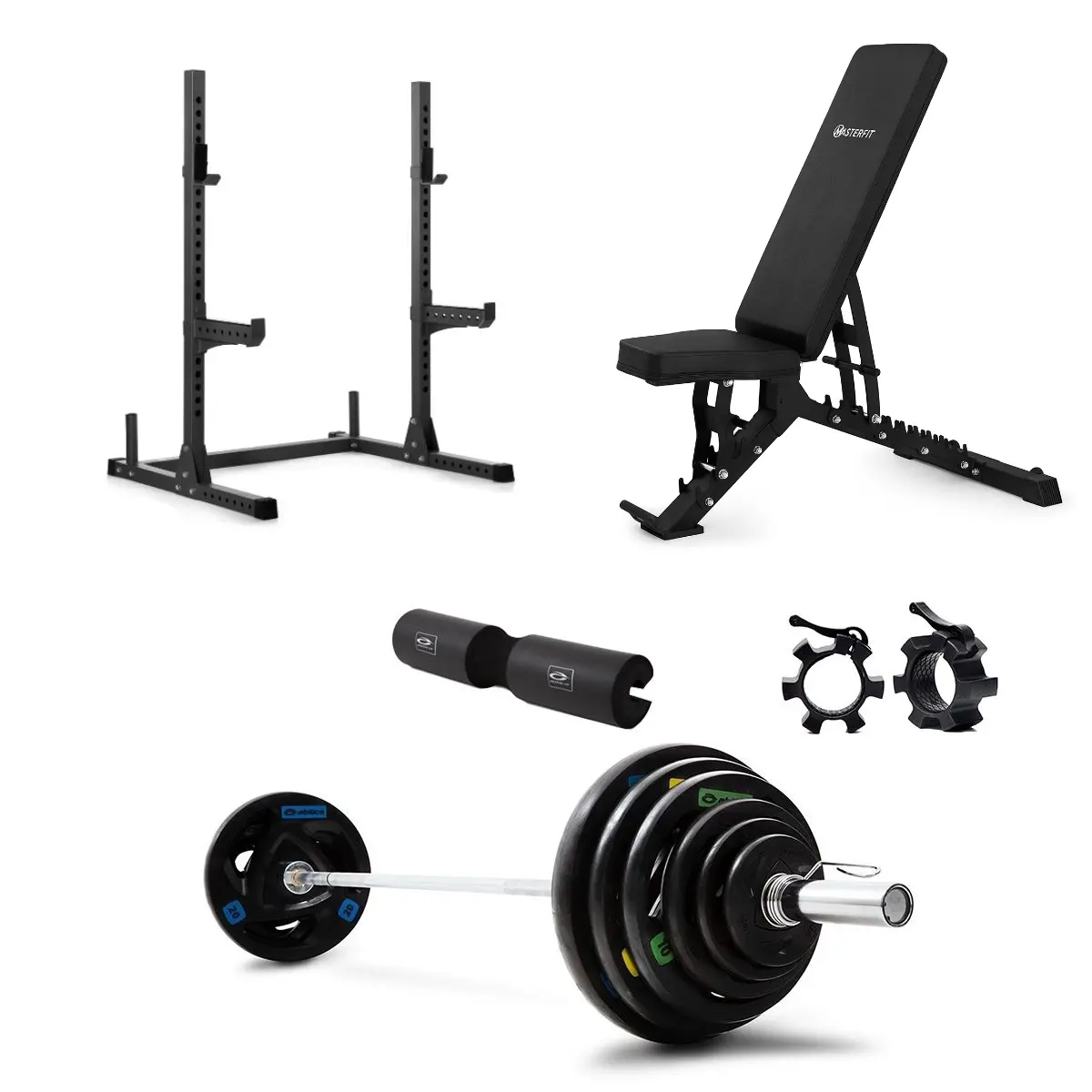 200 Squat Rack Olympic Styrkepakke - 150 kg