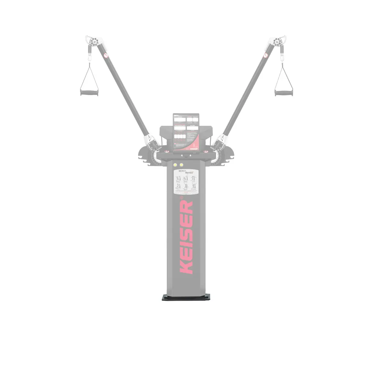 Keiser Base Floor Mount, Black - Functional Trainer