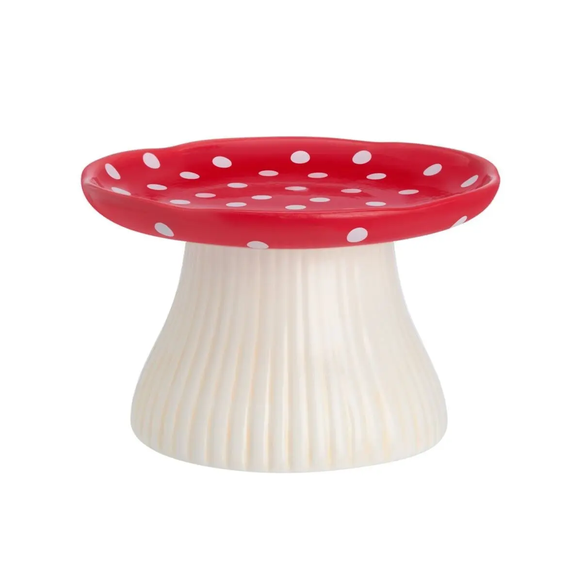 Little&Bigger Mushroom Love Hevet Katteskål Fluesopp