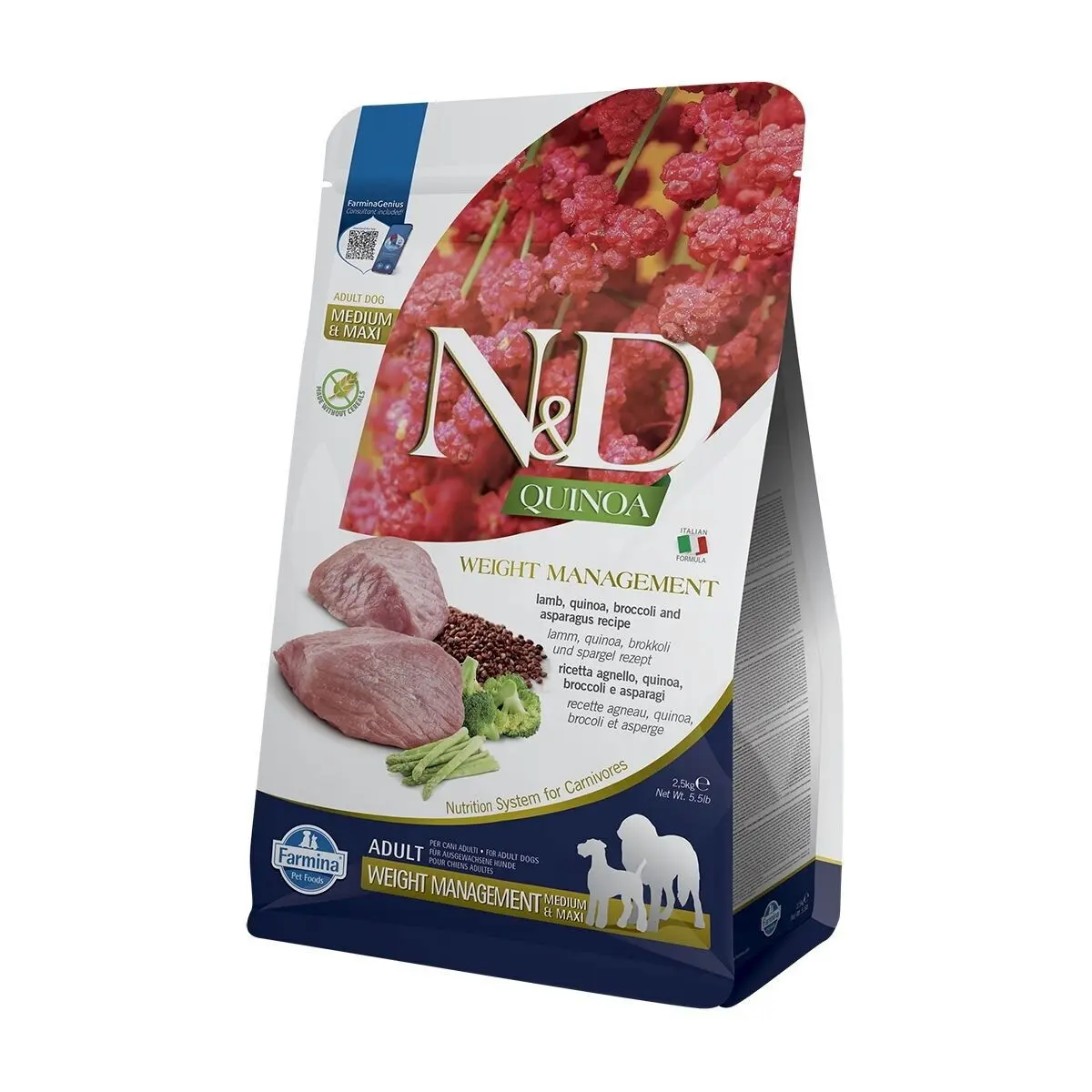 Farmina N&D Quinoa Dog Skin&Coat Venison&Coconut Adult Medium&Maxi - dry dog food - 7 kg