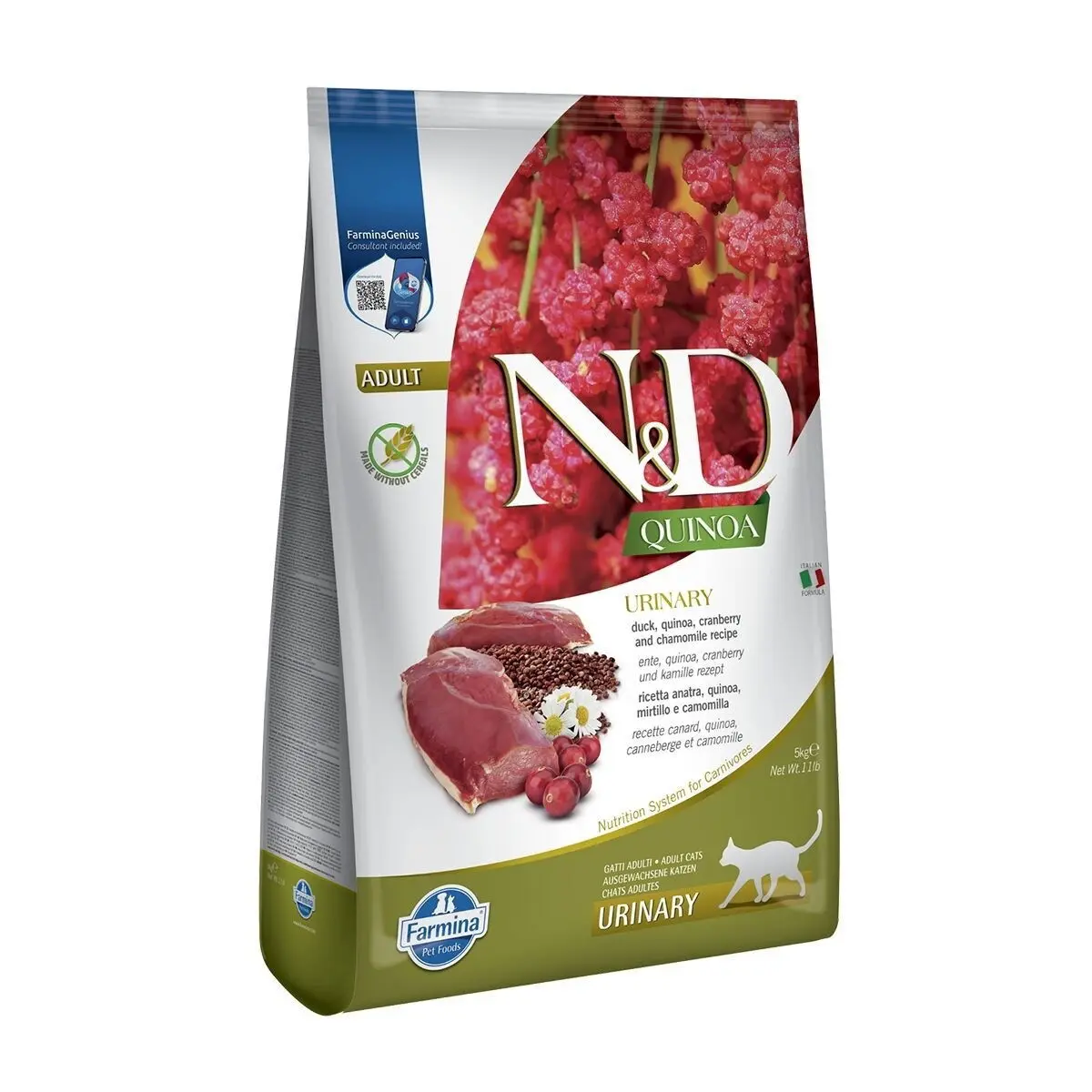 Farmina N&D CAT QUINOA URINARY DUCK 5 KG