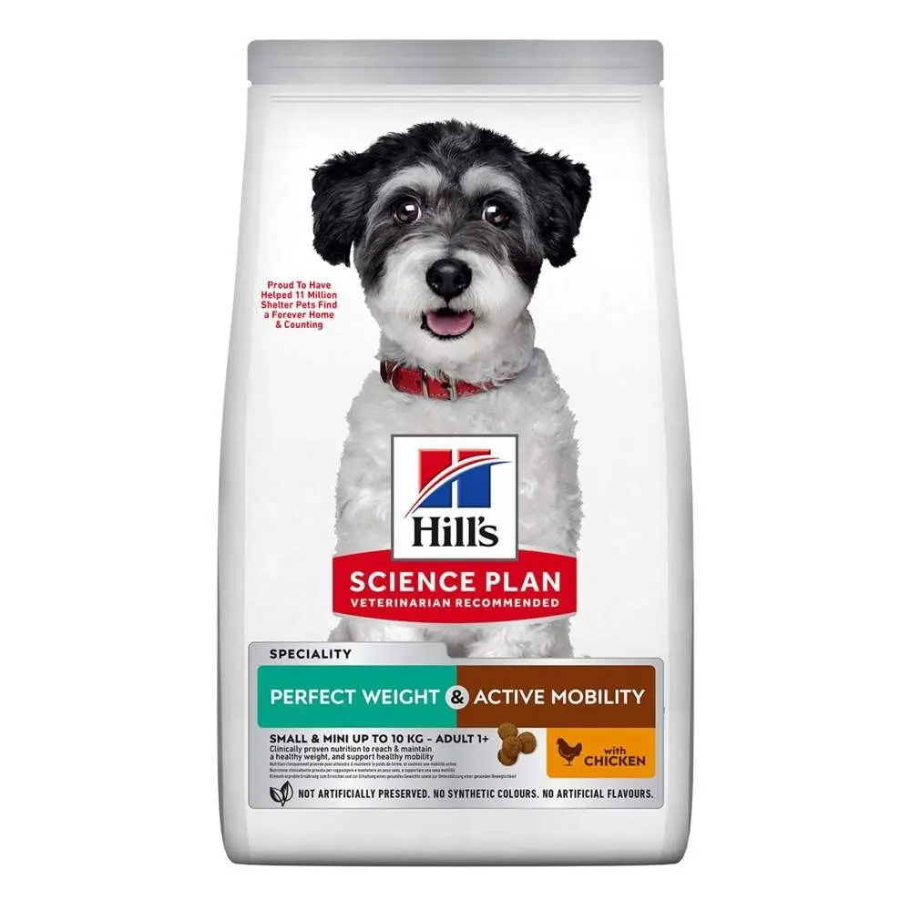 Hill's Science Plan Dog Perfect Weight & Active Mobility Adult Small & Mini with Chicken