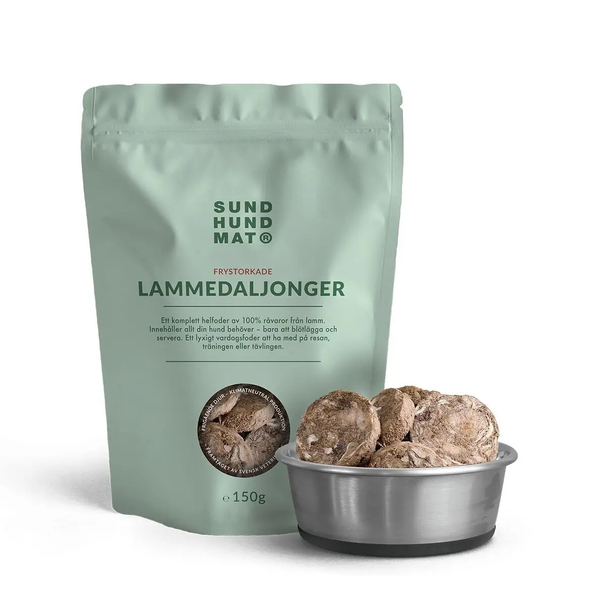Sund Hundmat Frysetørket Lammedaljonger 150 g