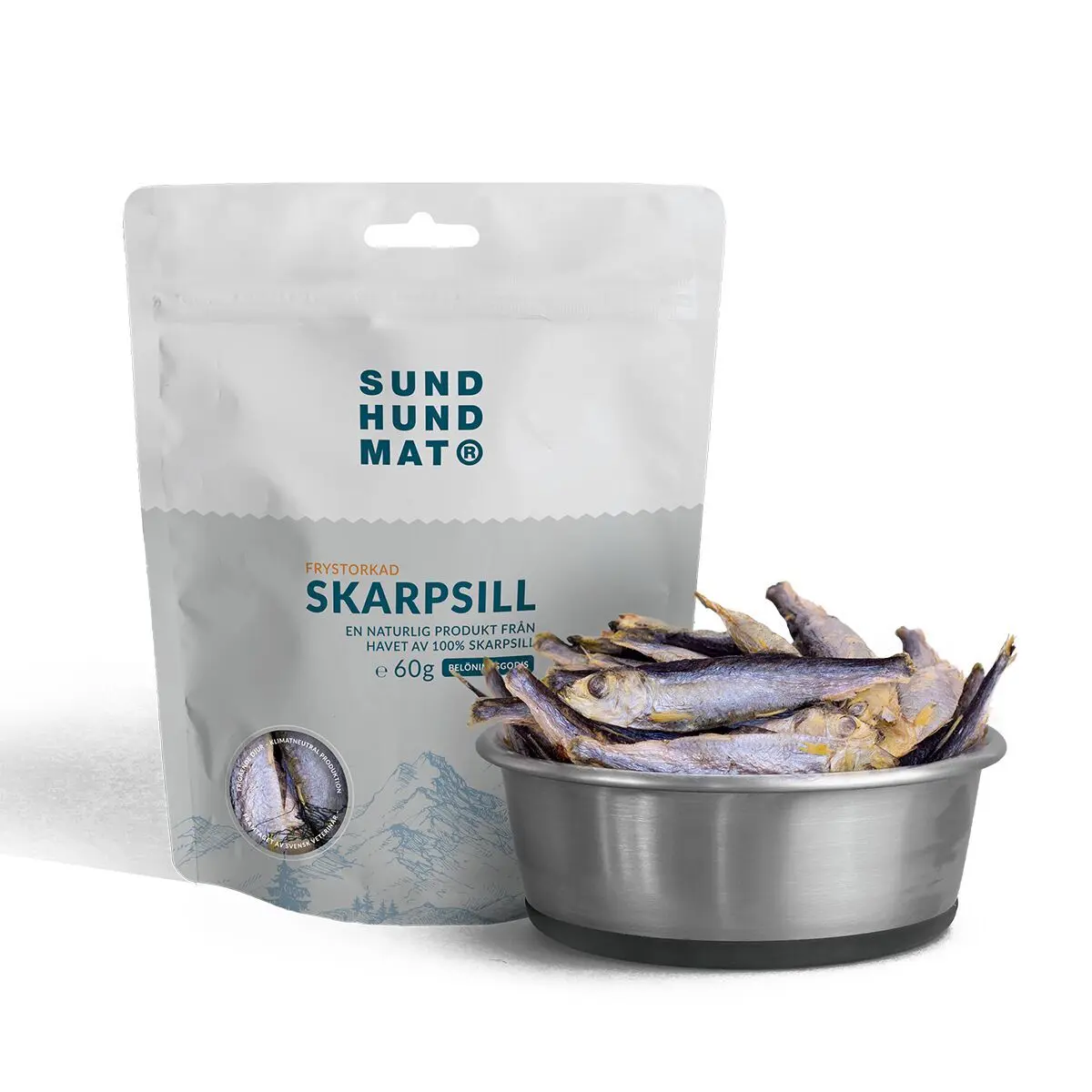 Sund Hundmat Frysetørket Brisling 60 g