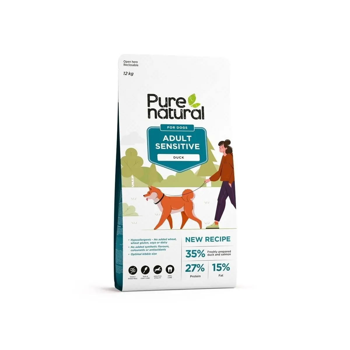 Purenatural Dog Adult Sensitive Duck 2 x 12 kg