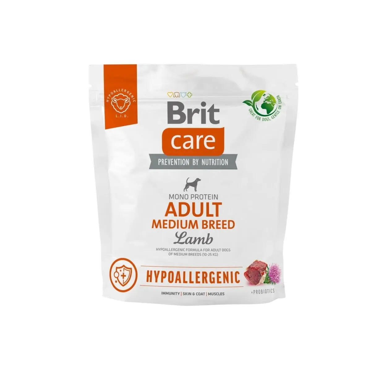 Brit Hypoallergenic Adult Medium Breed Lamb - dry dog food - 12 kg