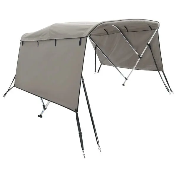vidaXL Båtkalesje 3-buet med sidevegger 183x(170-182)x137 cm