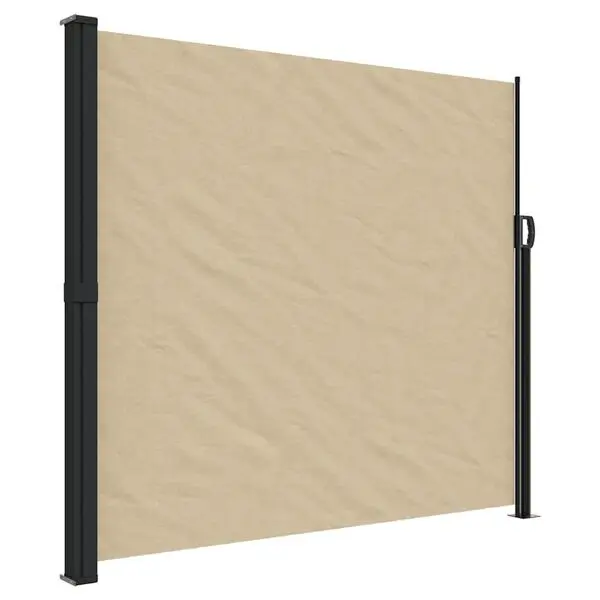 vidaXL Uttrekkbar sidemarkise beige 180x600 cm