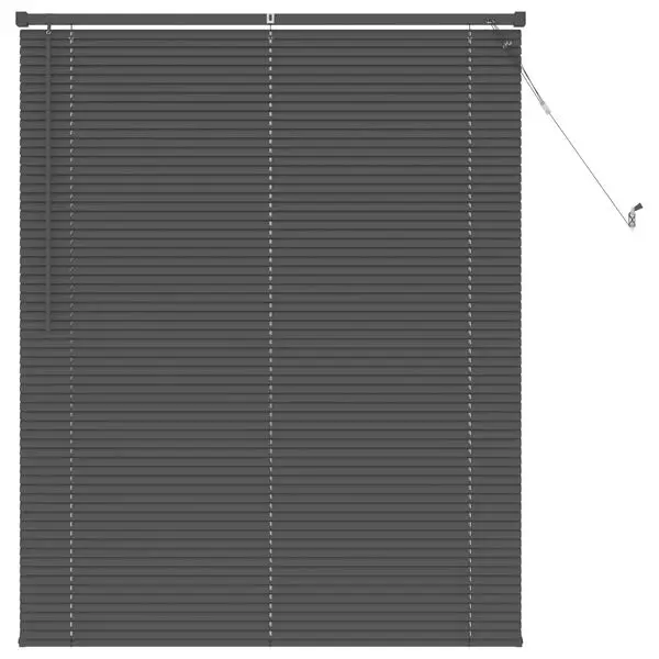 vidaXL Venetiansk persienne Sølvgrå 150 x 110 cm PVC