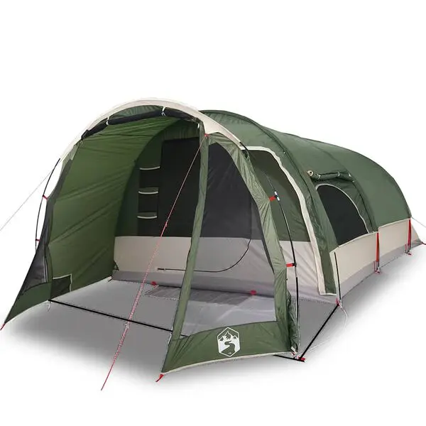vidaXL Tunneltelt for camping 8 personer grønn vanntett