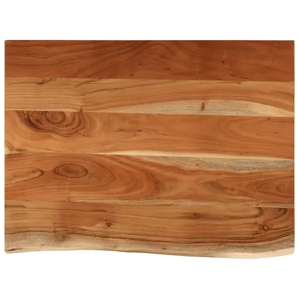 vidaXL Benkeplate for bad 70x60x3,8 cm rektangulær heltre akasie