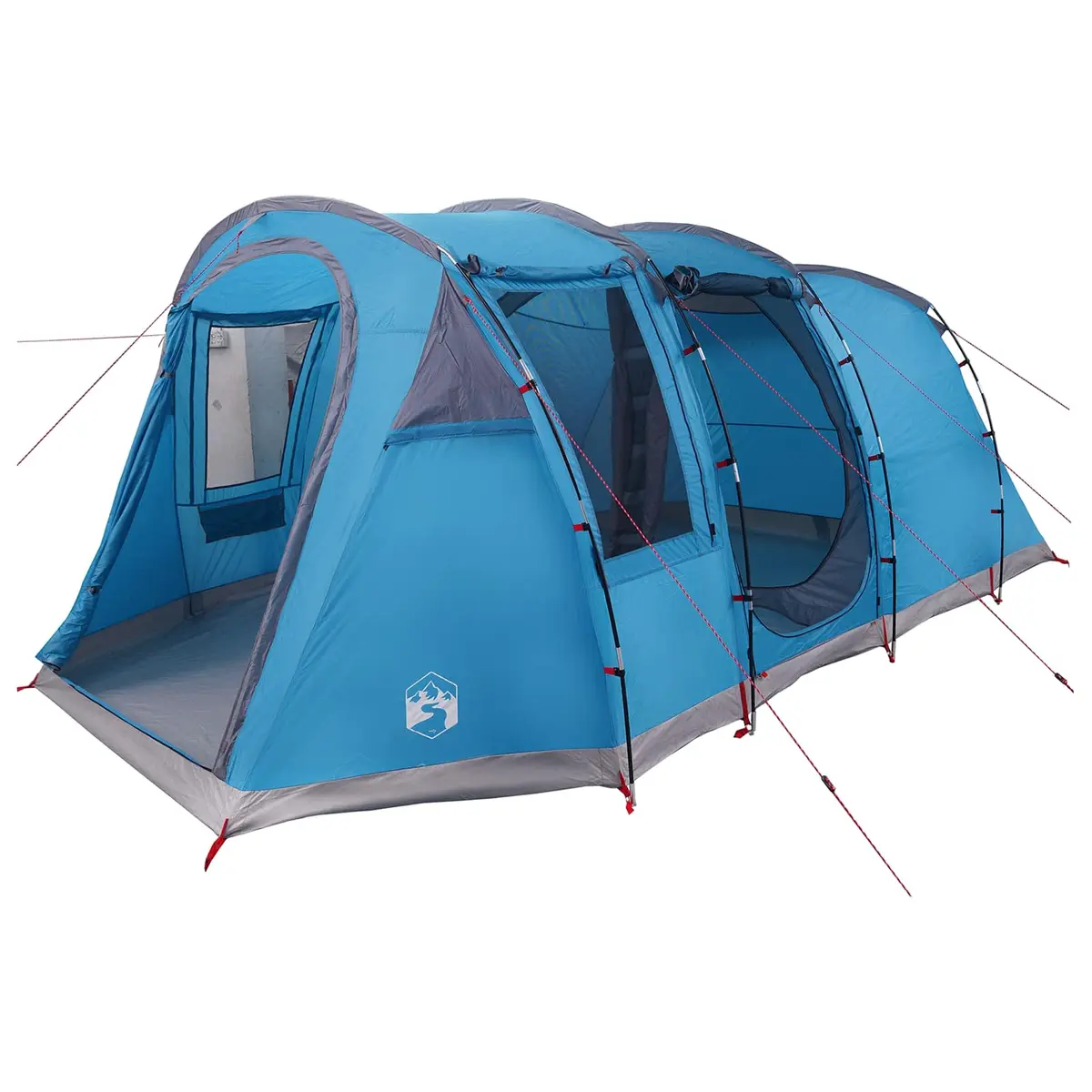 vidaXL Tunneltelt 505 x 330 x 204 cm Blå 185T Polyester med PU Belegg