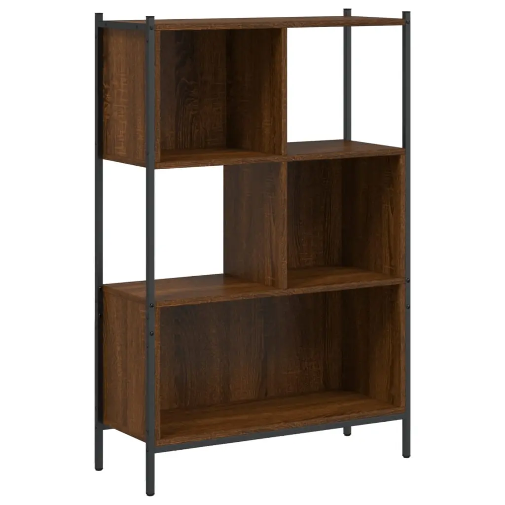 vidaXL Bokhylle brun eik 72x28x109 cm konstruert tre