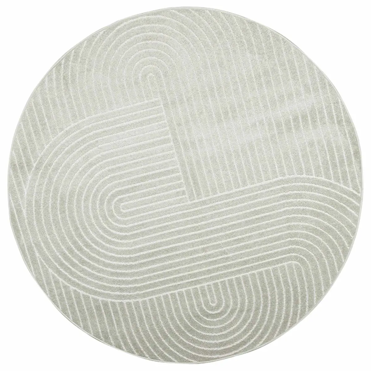 vidaXL Innendørs og utendørs teppe PALMERAS grønn Ø 160 CM Polyester