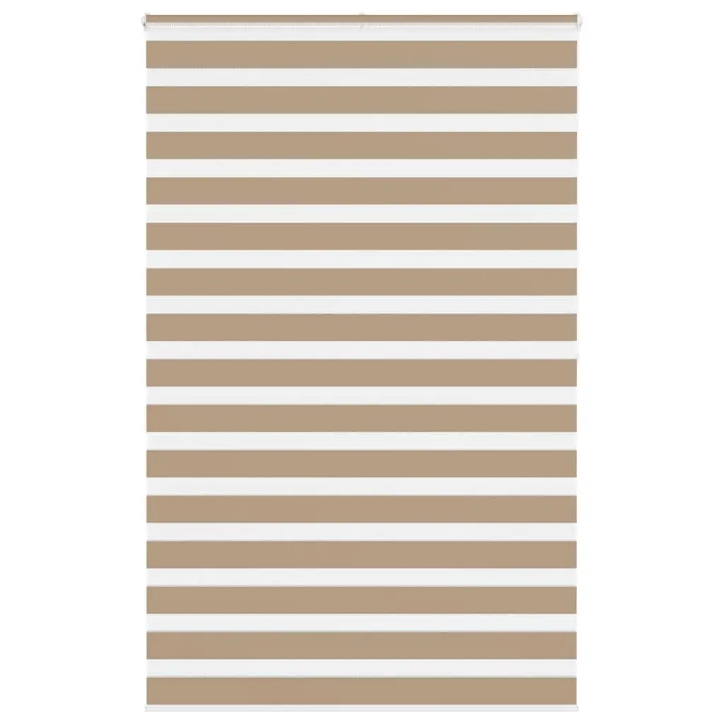 vidaXL Sebragardin sandbrun 140x200 cm stoff bredde 135,9 cm polyester