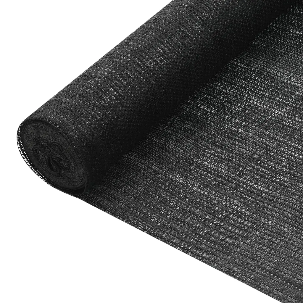 vidaXL Skjermnett svart 1,2x10 m HDPE 75 g/m&sup2