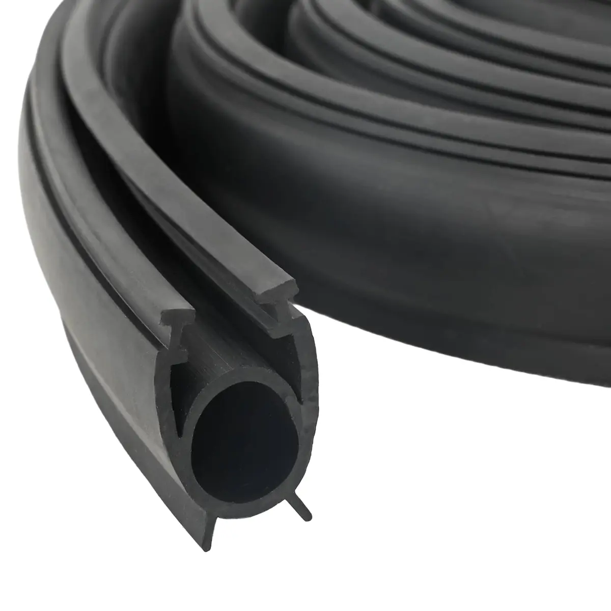vidaXL Garasje Dør Tetning Svart 41 x 33 mm 5 m PVC