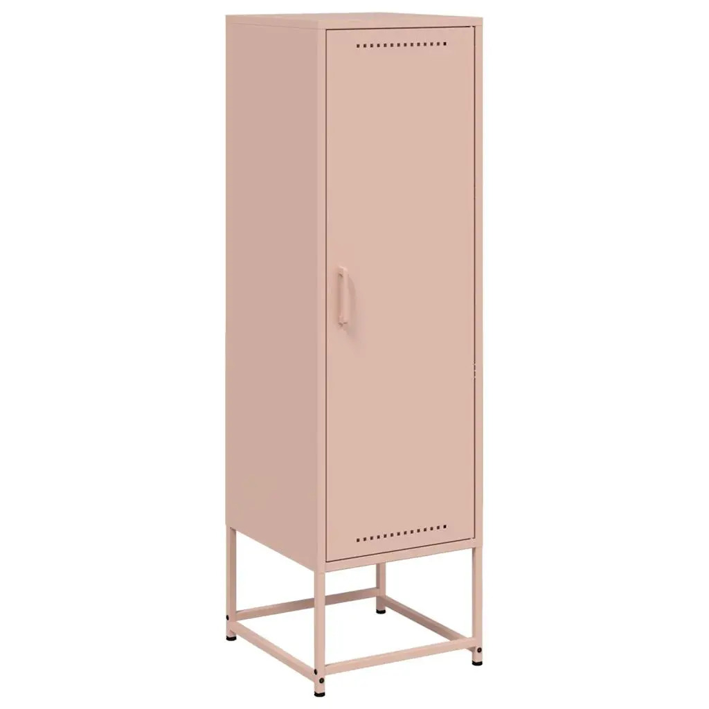 vidaXL Highboard rosa 36x39x123 cm stål