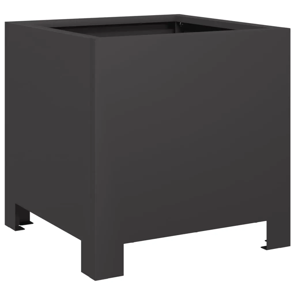 vidaXL Plantekasse svart 30x30x30 cm stål