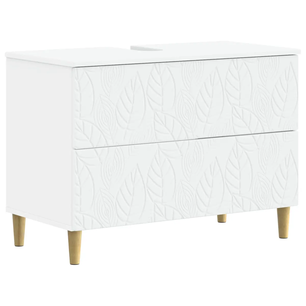 vidaXL Baderomsvaskeskap DELFT Hvit 82 x 41 x 59 cm Konstruert tre