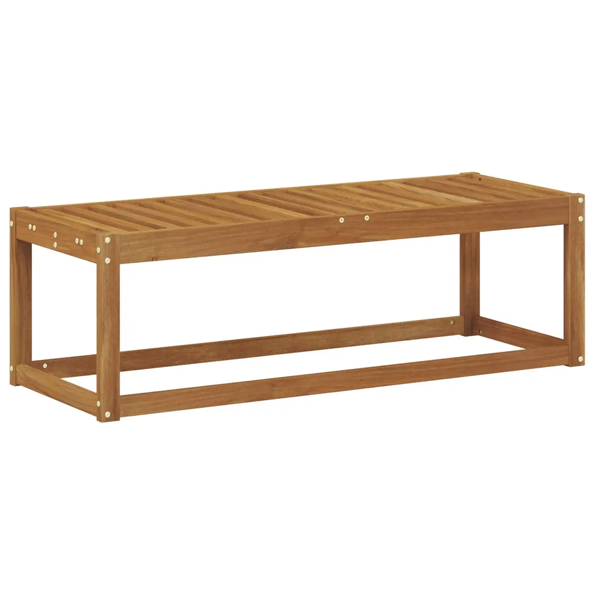 vidaXL Utendørs Krakk Benk Solid akasietre Naturlig 115 x 43 x 37 cm