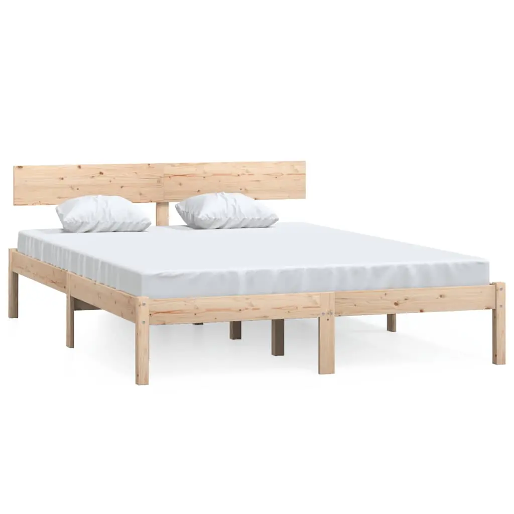 vidaXL Sengeramme heltre 120x190 cm Small Double