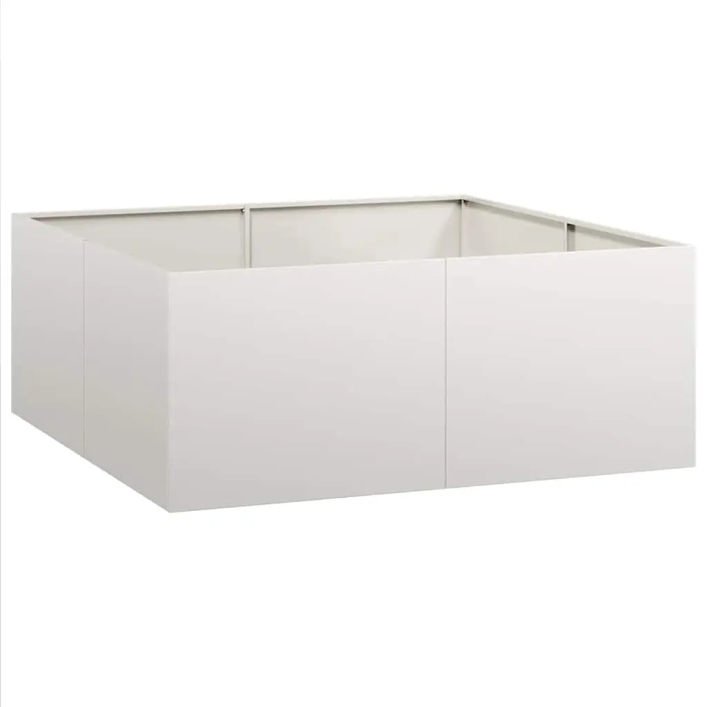 vidaXL Plantekasse 100x100x40 cm rustfritt stål
