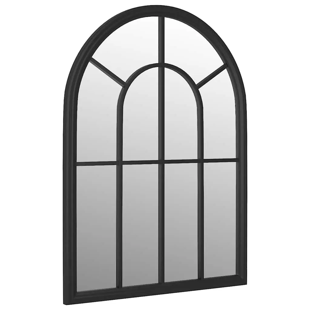vidaXL Hagespeil svart 60x45 cm for utendørs bruk jern