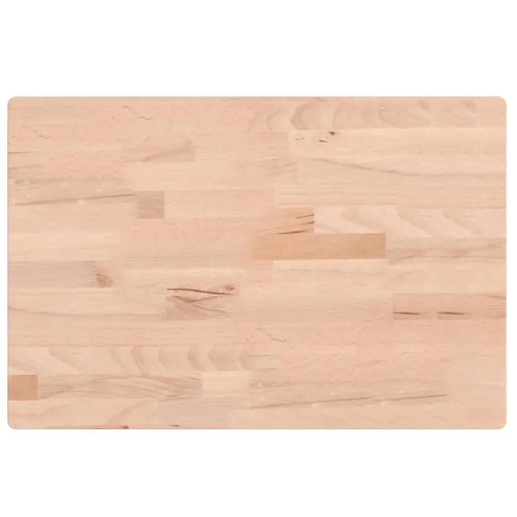 vidaXL Bordplate 60x40x4 cm rektangulær heltre bøketre