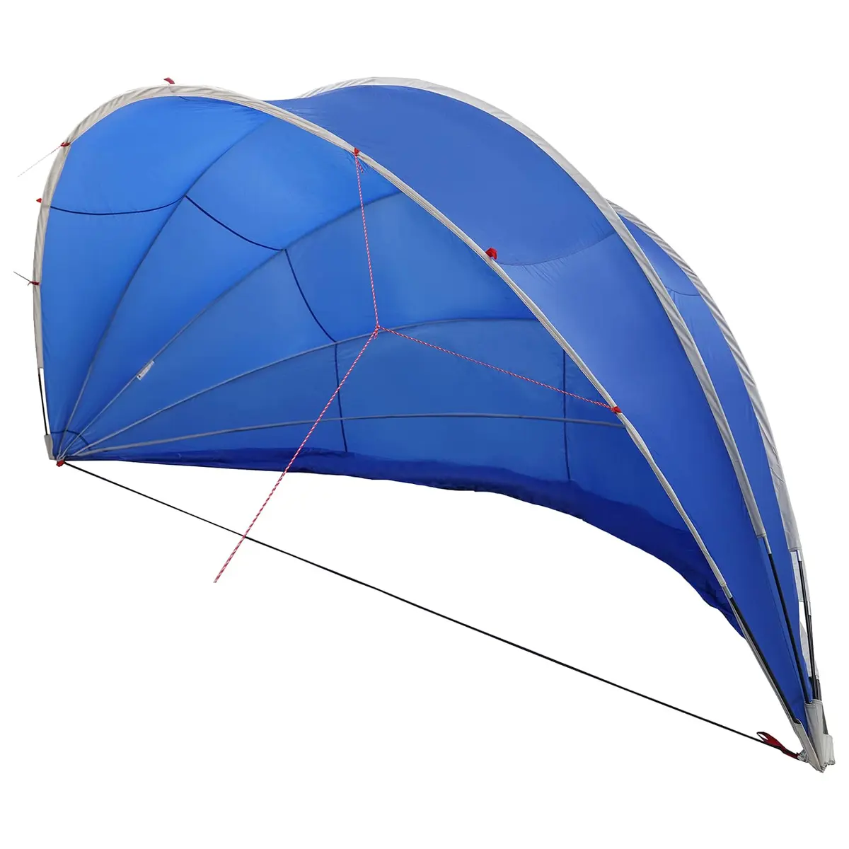 vidaXL Poolkuppel 592 x 590 x 275 cm 185T polyester med PU-belegg