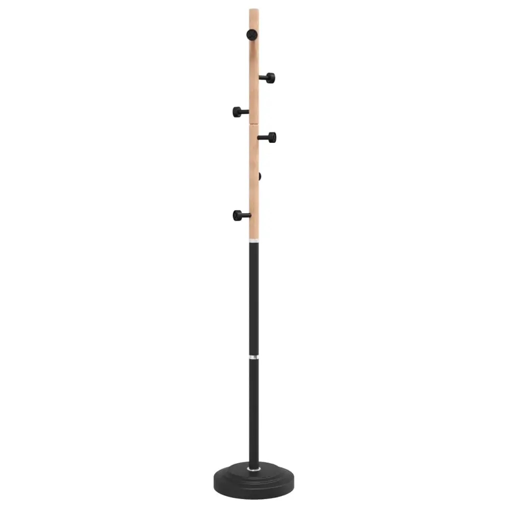 vidaXL Stumtjener svart 177 cm pulverlakkert jern