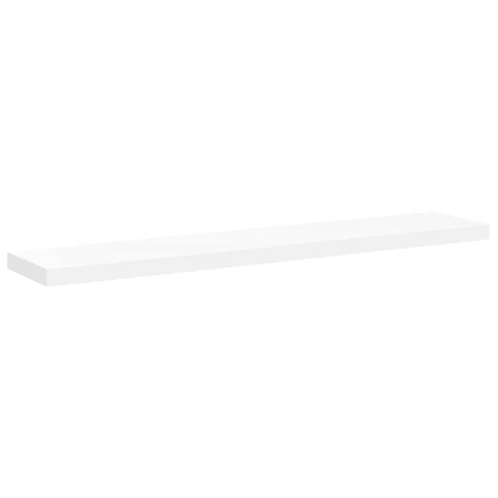 vidaXL Flytende vegghylle hvit 120x23,5x3,8 cm MDF