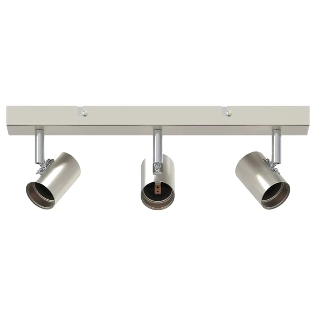 vidaXL Takspot med søkelys Nikkel 38 x 6,5 x 11,5 cm Metall