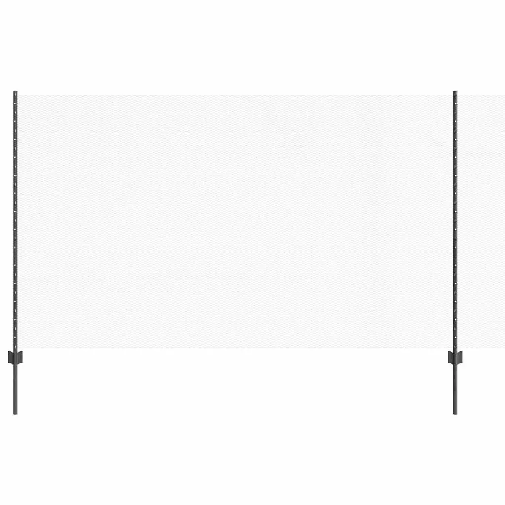 vidaXL Sekskantet gjerde med post 50 x 1,4 m PVC-belagt stål Grå Mesh