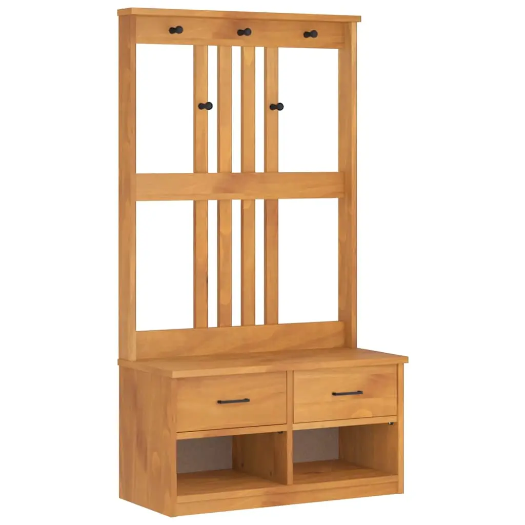 vidaXL Halltre SANDNES 87x40x159,5 cm heltre furu