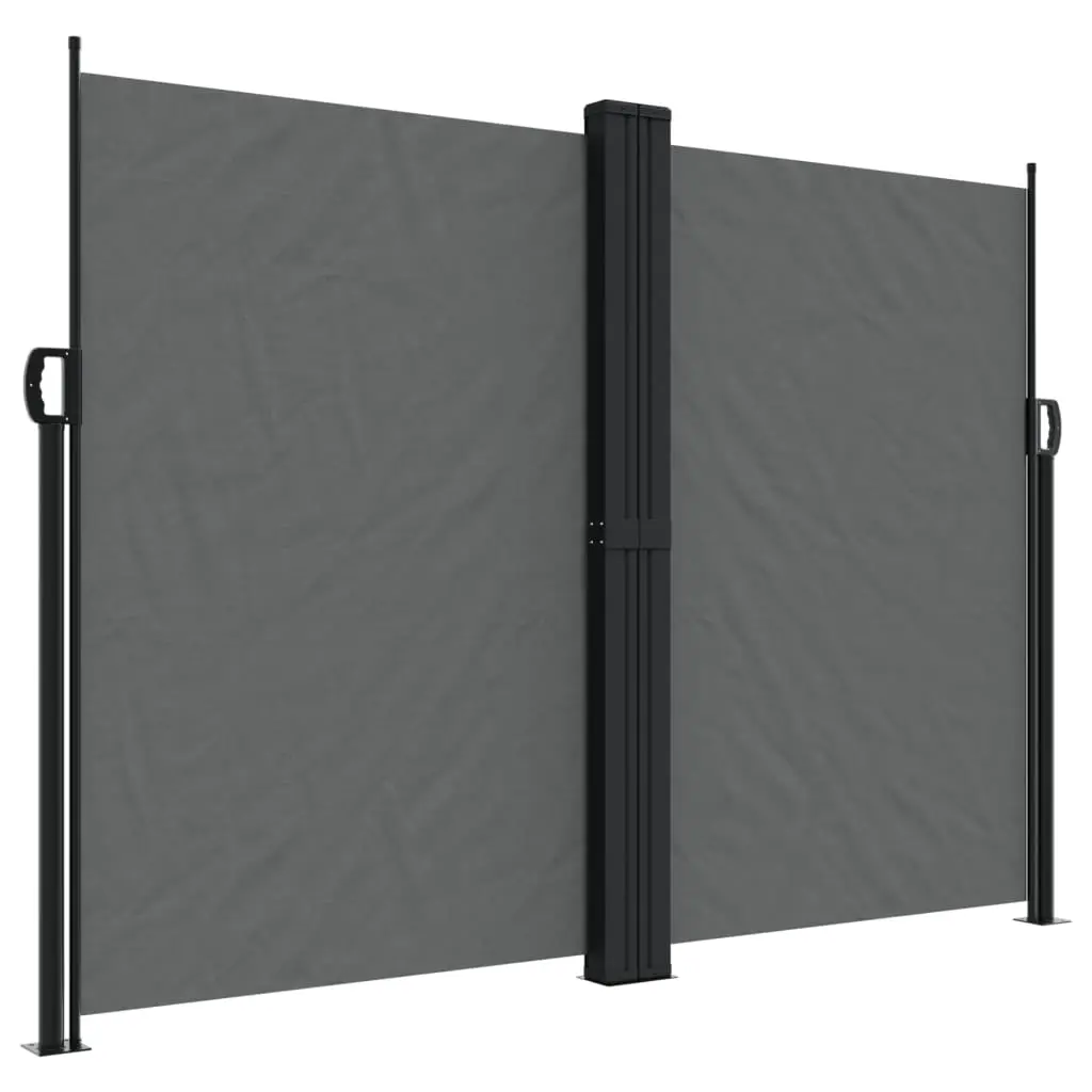 vidaXL Uttrekkbar sidemarkise 180x1000 cm antrasitt