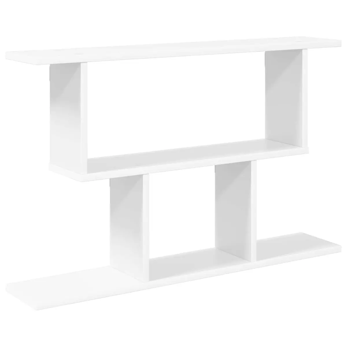 vidaXL Vegghylle Hvit 80 x 15 x 50,5 cm Konstruert tre