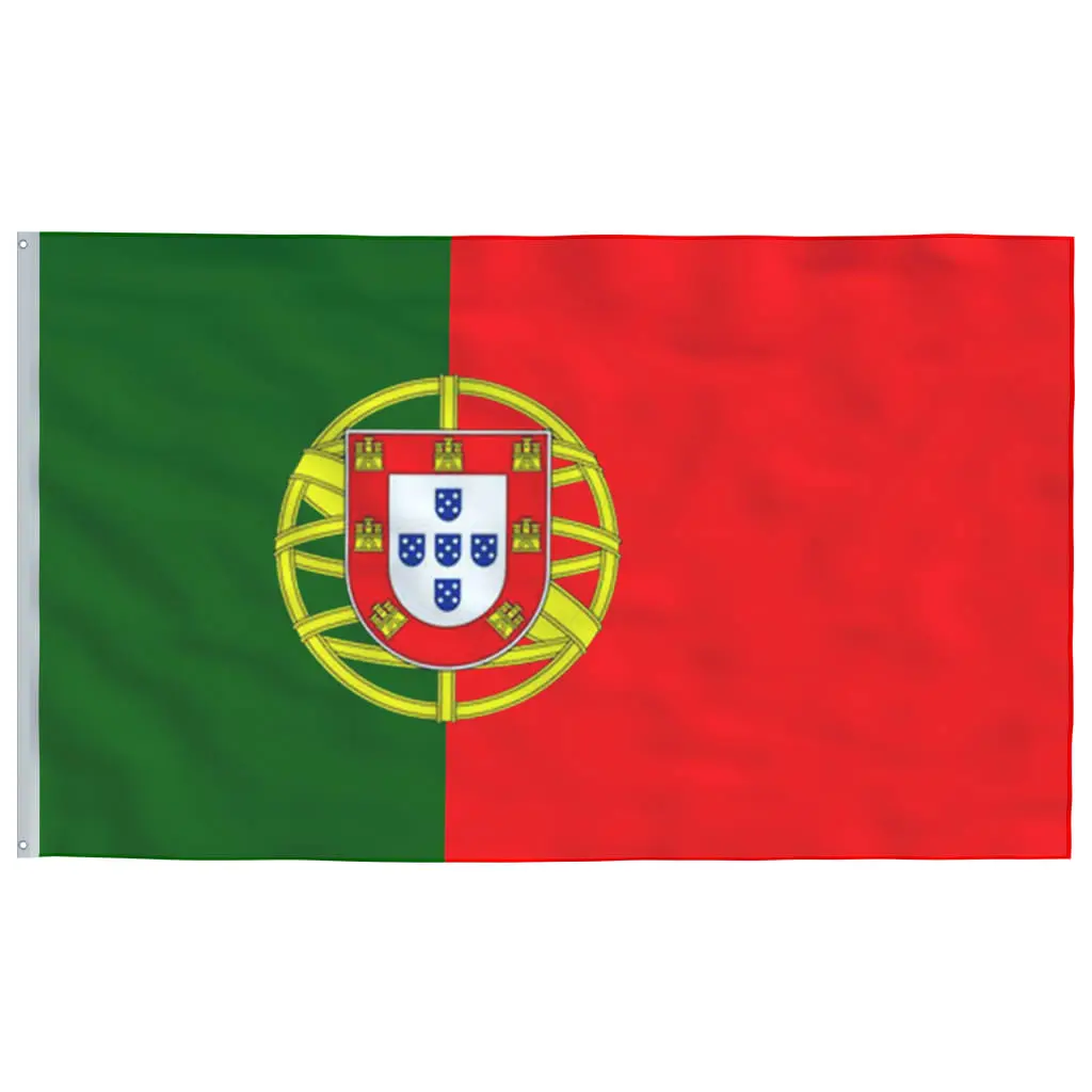 vidaXL Portugisisk flagg 90x150 cm