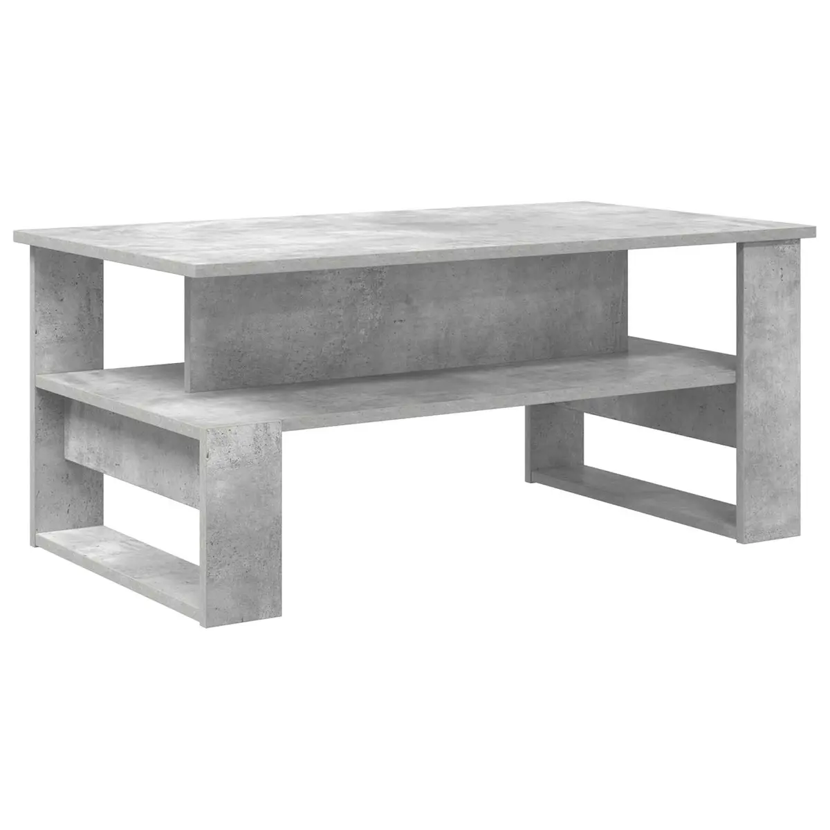 vidaXL Kaffebord Betonggrå 90 x 50 x 40 cm Konstruert tre