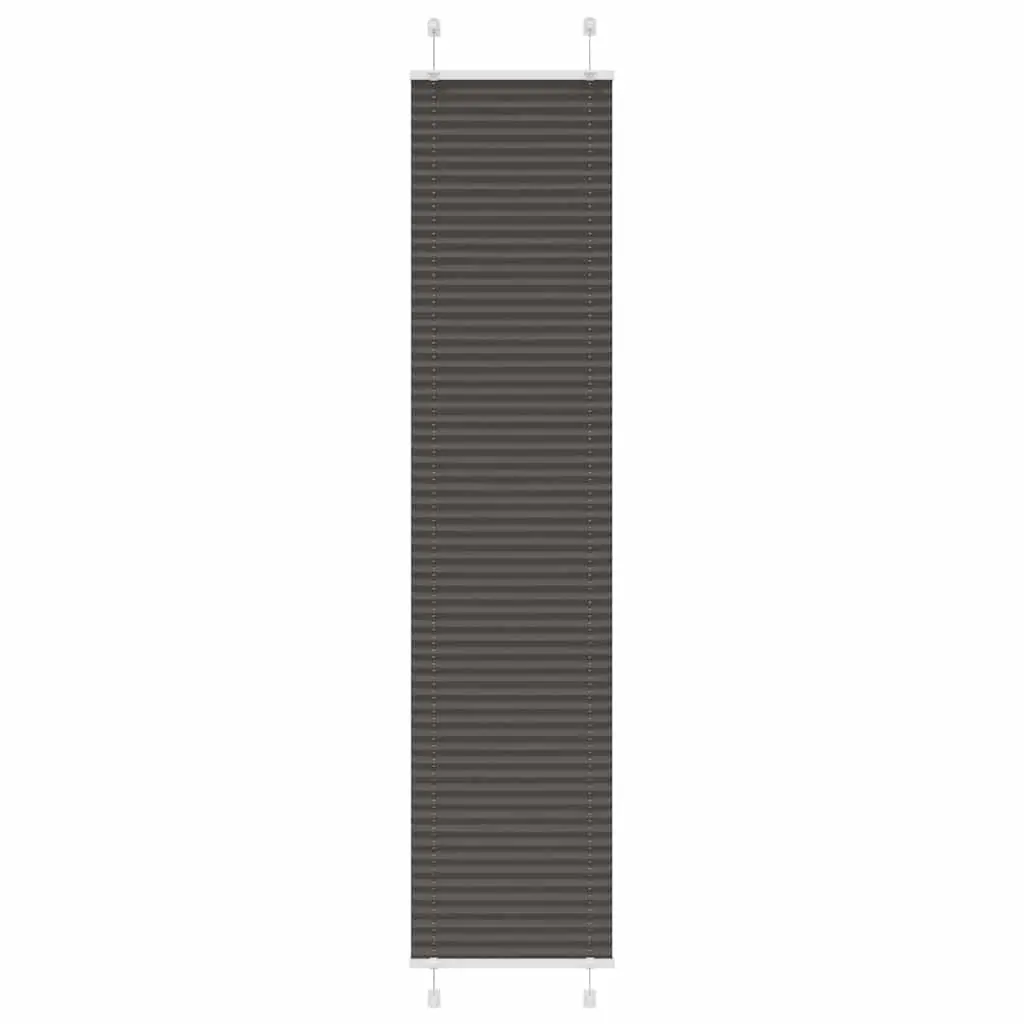 vidaXL plisségardin sort 45x200 cm Stoff Bredde 44,4 cm Polyester