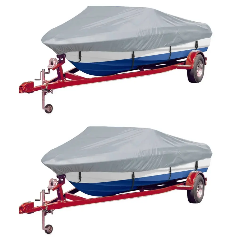 vidaXL Båttrekk 2 stk grå lengde 610-671 cm bredde 254 cm