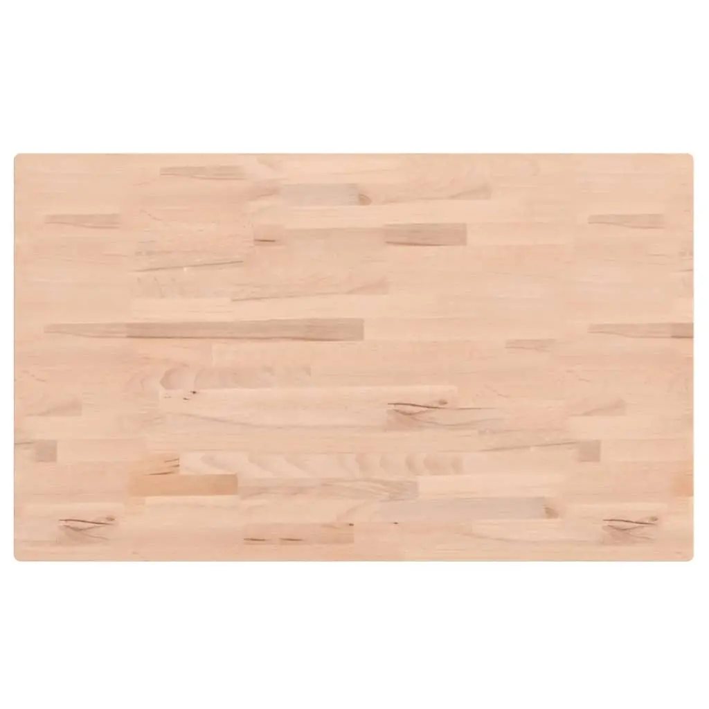 vidaXL Bordplate 100x60x1,5 cm rektangulær heltre bøketre